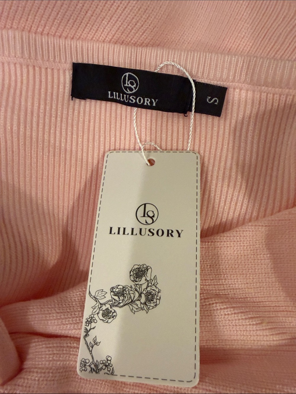 NWT- Pink Strapless Twist-Front Dress - Picture 12 of 12